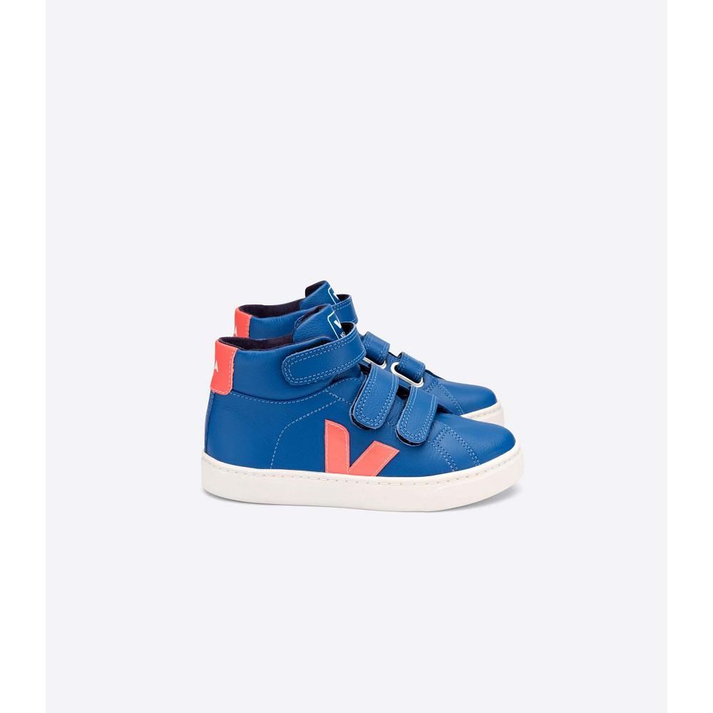 Veja ESPLAR MID CHROMEFREE Kids\' Shoes Blue | NZ 737RVD